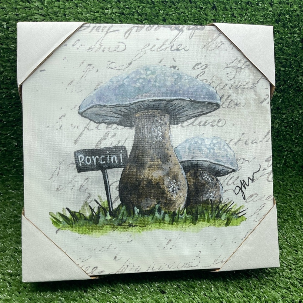 Porcini Mushroom Canvas Wall Decor, NWT - Picture 5 of 7